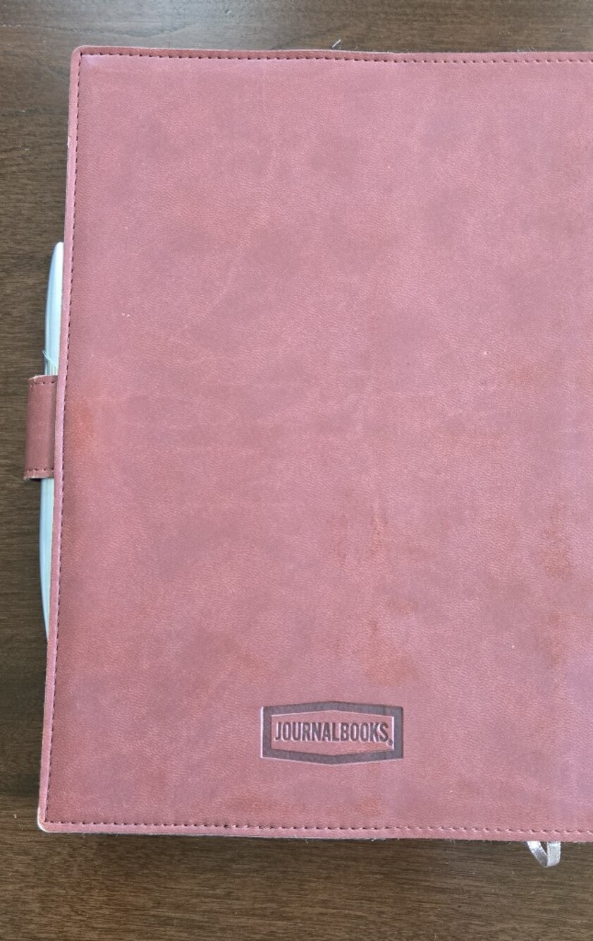 Journal Books 7" x 9.5" Faux Leather Journal With Martin Strings Embossed Logo - Picture 2 of 4
